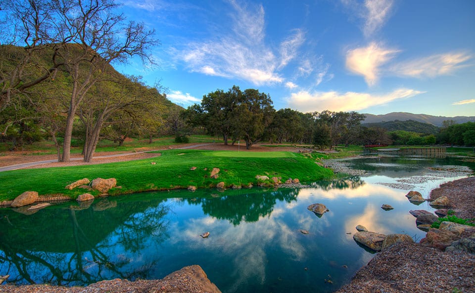 Lake Sherwood view with golf course
